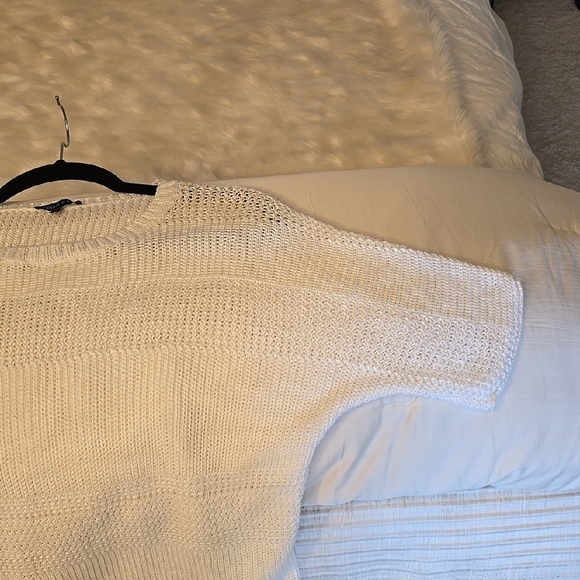 LAFALLETE 148 Knit Short Sleeve Sweater L - Picture 6 of 7